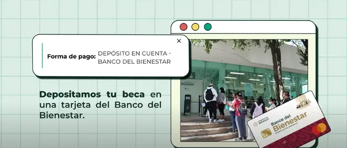 Beca Benito Juárez depositada en tarjeta del Banco del Bienestar